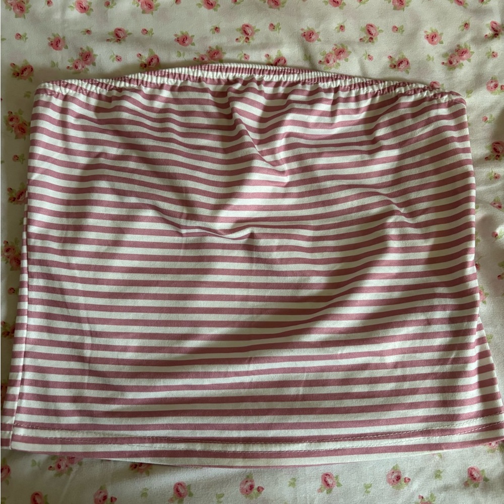 SHEIN Floral Pink and White Fabric